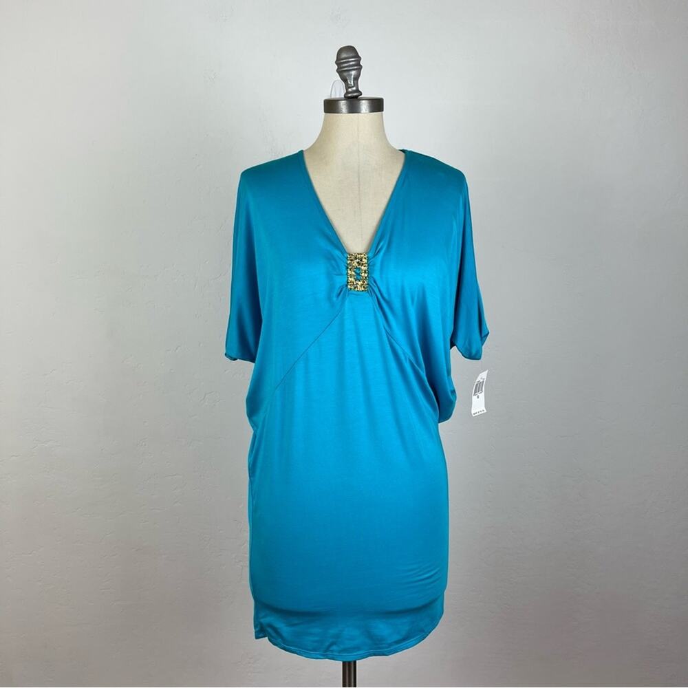 Trina Turk Aqua V-Neck Swim Cover-Up